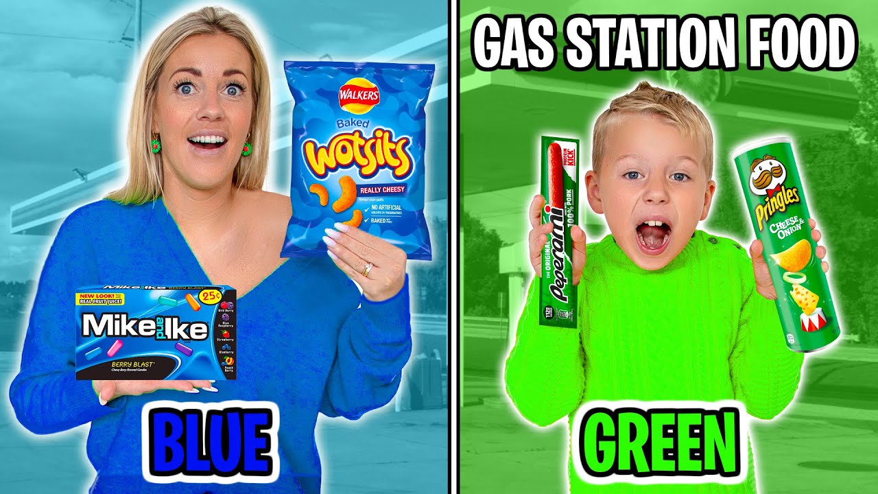 Eating Only GAS STATION FOOD for 24 Hours!