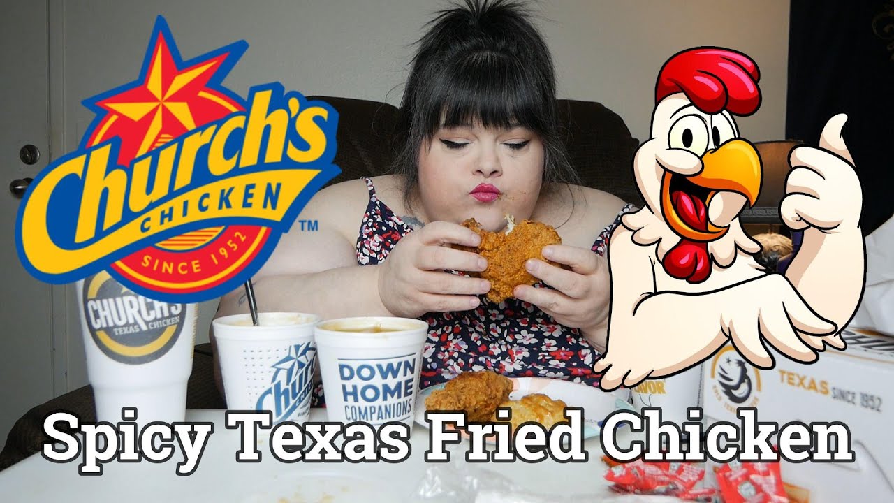 Church's Spicy Texas Fried Chicken Mukbang * Finger Licking * Messy Eating