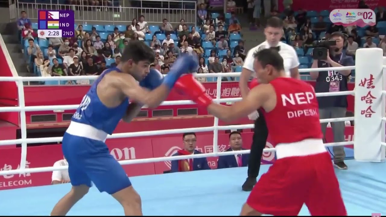Nishant Dev (IND) vs. Dipesh Lama (NEP) Asian Games 2023 (71kg)