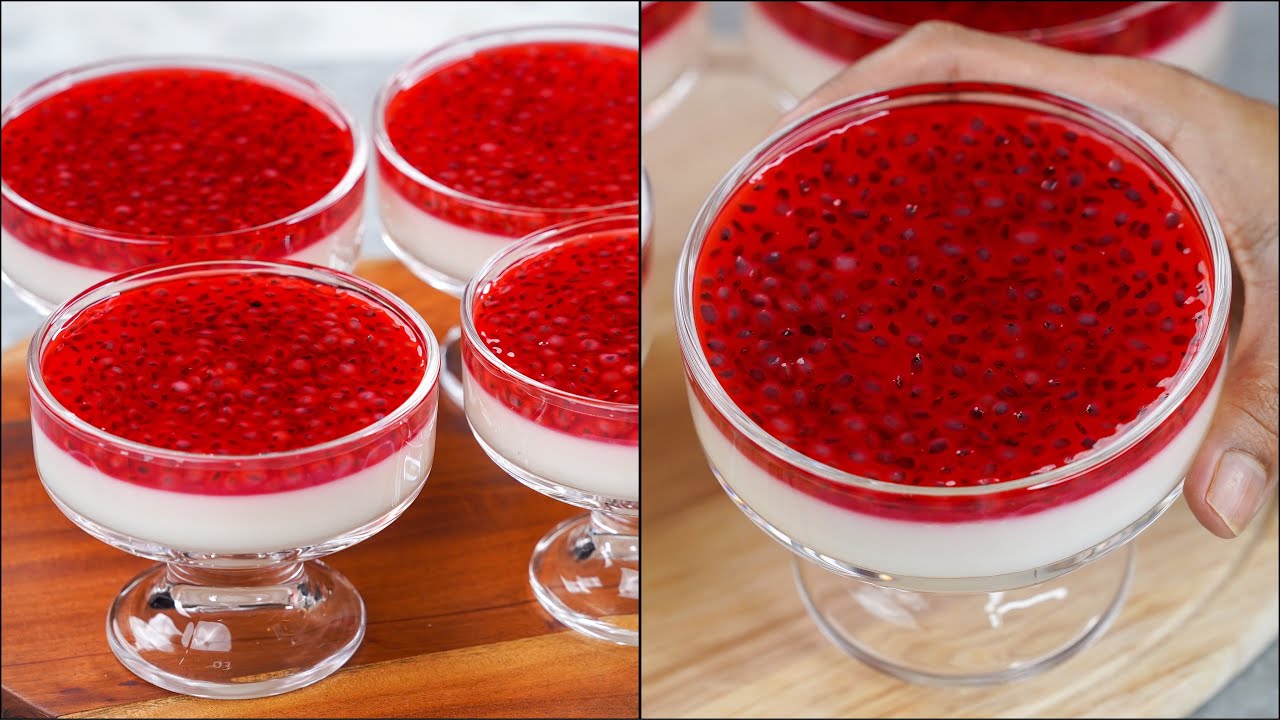 Refreshing Milk Rose Layered Pudding Recipe | Delicious Pudding Dessert | Rooh-Afza Milk Pudding