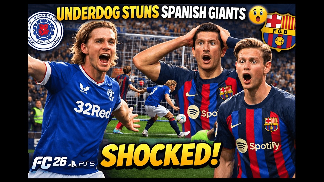 Underdog Stuns Spanish Giants 😮 | FC 26 PS5 Rangers vs Barcelona