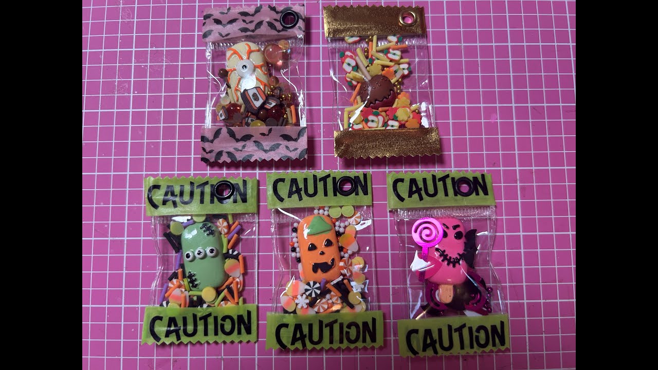 EASY Craft Candy Wrapper Bag Charms - Fun Craft Fair Idea - No Heat Required