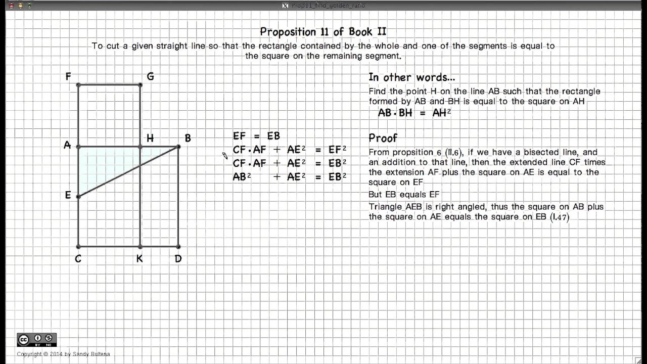 Euclid's Elements Book 2 - Proposition 11