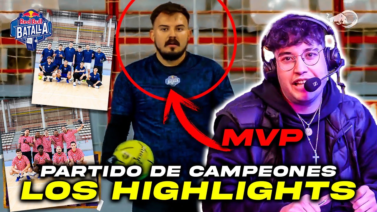 LOS HIGHLIGHTS DEL PARTIDO DE CAMPEONES DE #RedBullBatalla ⚽️RAPDER MVP | CASTEO CON KAPO 013 Y BLON
