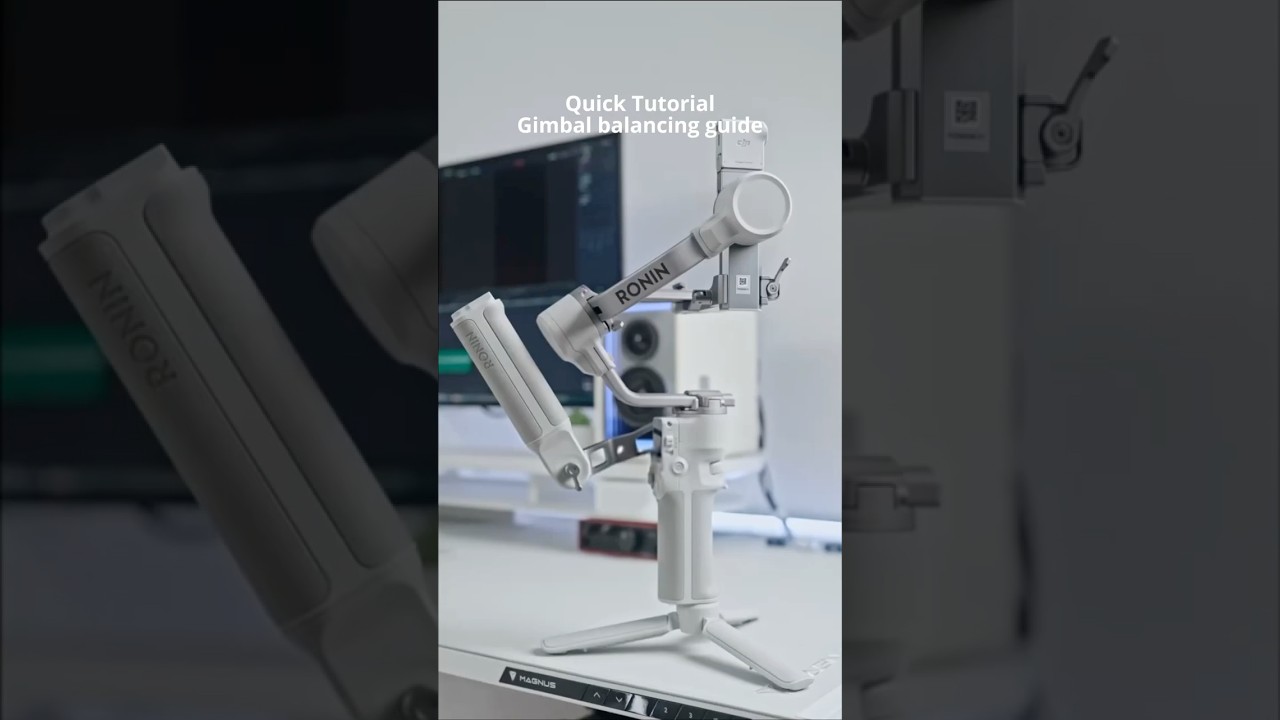 How to Balance Your RS 4 Mini for Smooth, Stable Footage 🎬 #djirs4mini #djironin