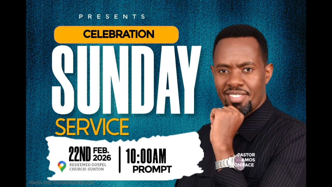 1/03/2026 || CELEBRATION SERVICE || REV AMOS BONIFACE || Redeemed Gospel Church- Sunton.