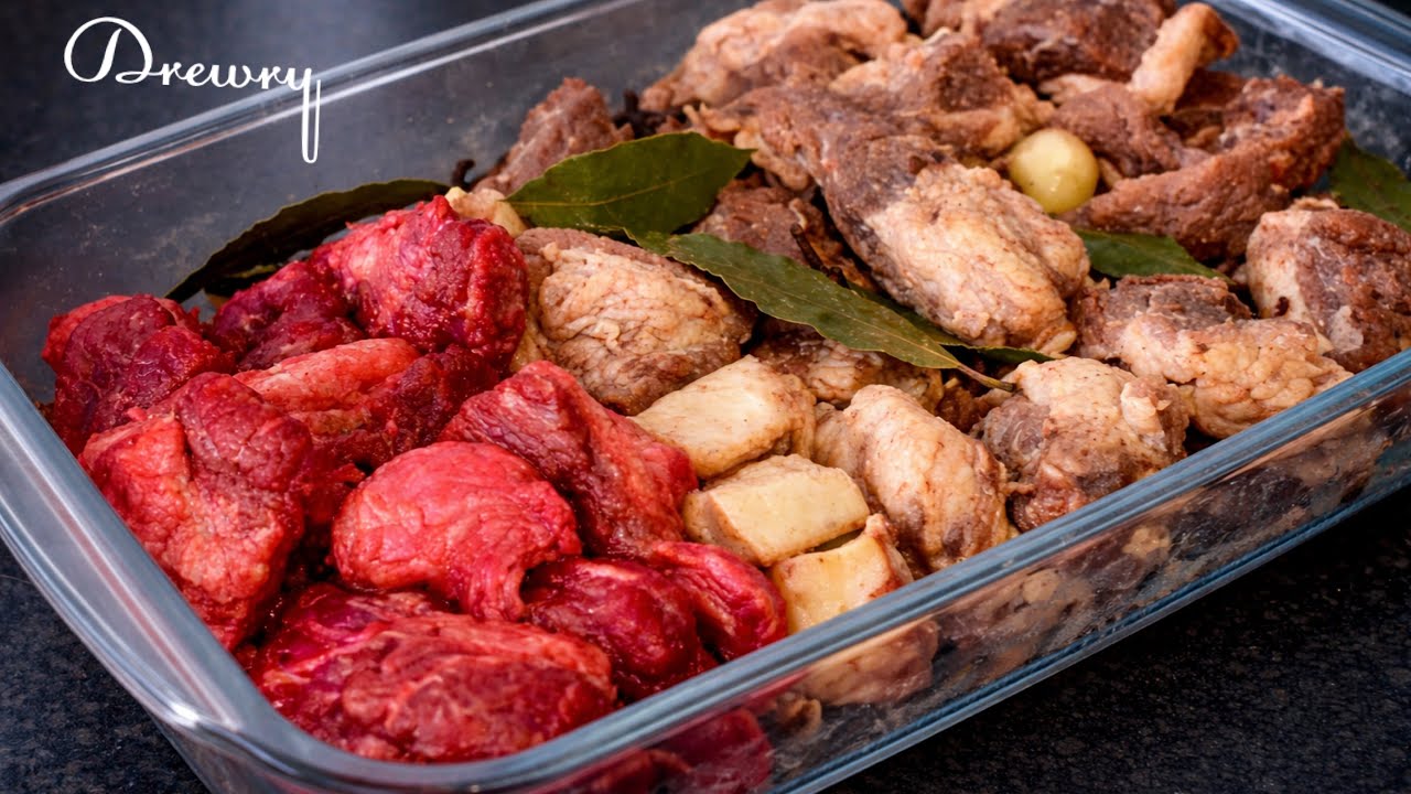 GHANA SALTED BEEF RECIPE | THE RED & THE NATURAL | AUTHENTIC TASTE (WITH REAL BEEF)