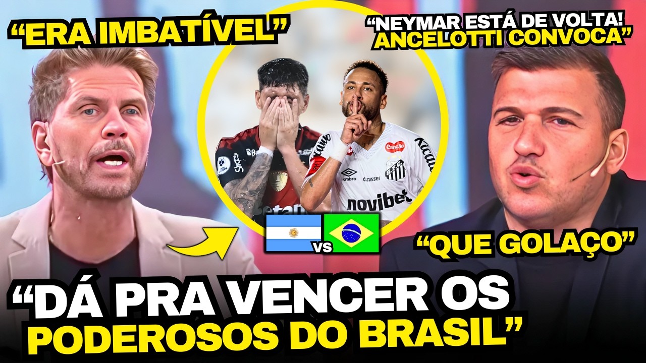TV ARGENTINA FALA DO NEYMAR E FLAMENGO VICE DA RECOPA PRO LAN&Uacute;S