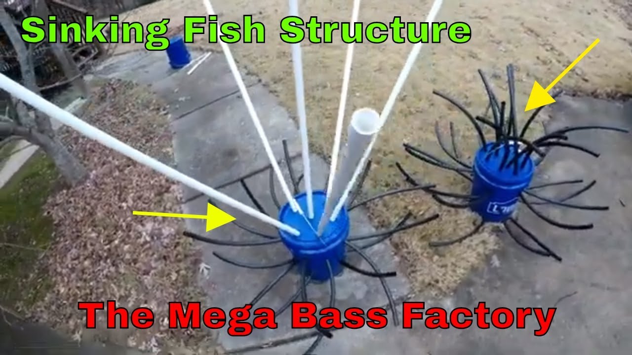 Deploying Homemade PVC Bass Structure | The Mega Bass Factory | B Fishing |
