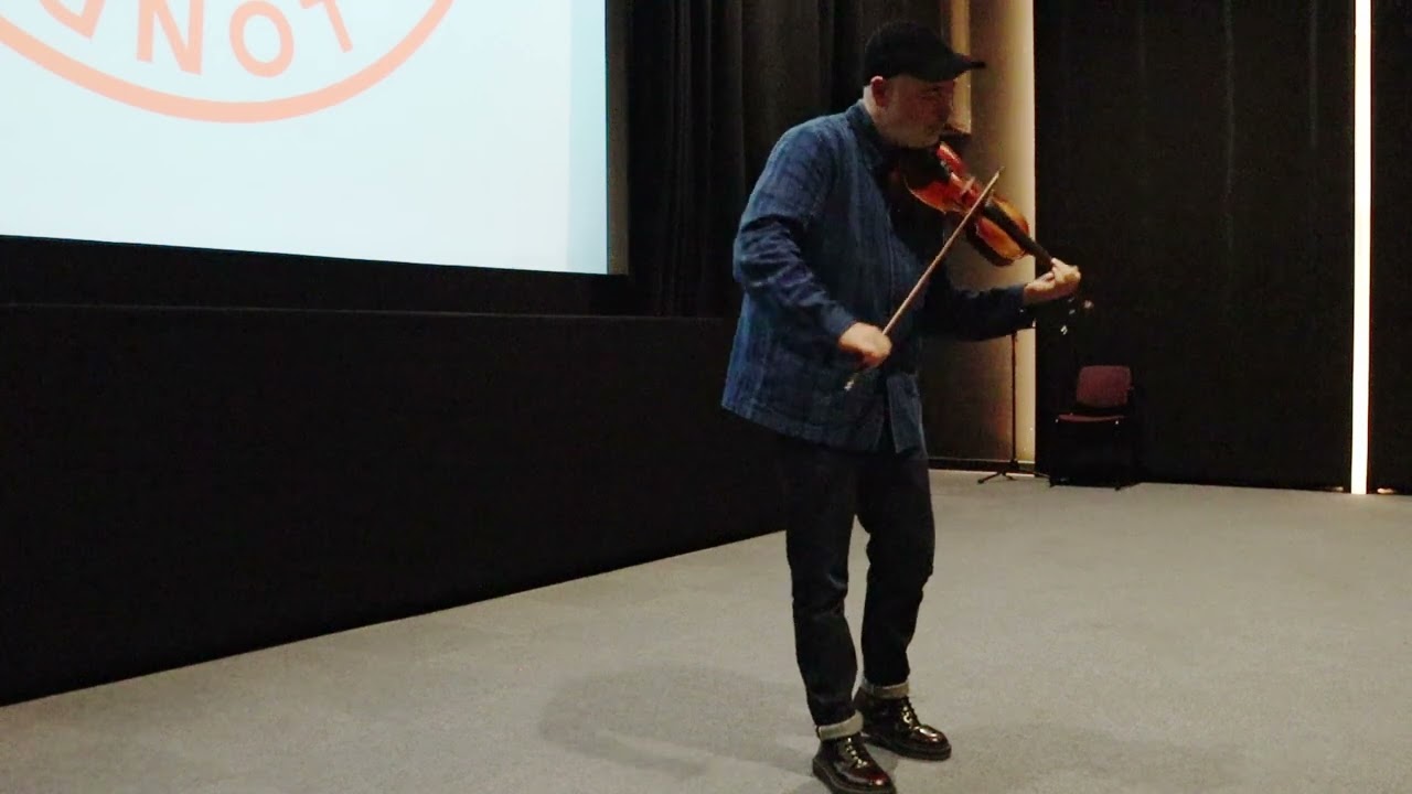 Aidan O'Rourke performs at Riverside Studios, Irish Film Festival London 2022