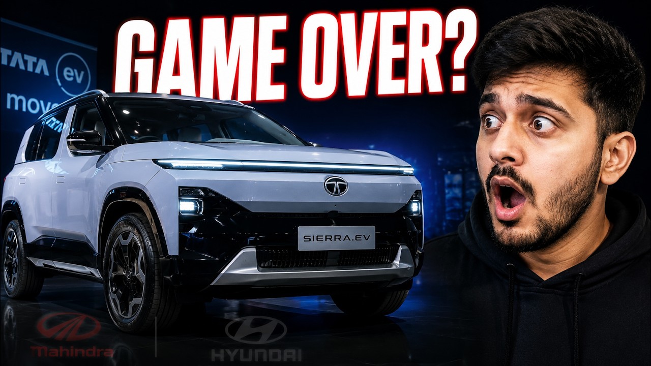 Tata Sierra EV 2026 Launched 🔥 510KM Range, Self Parking & Crazy Features!