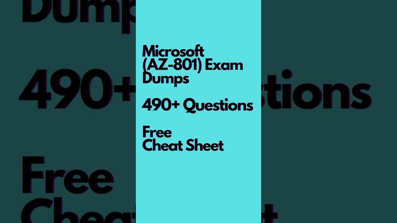 AZ-801 course #az801exam #windowsserver #howtopassaz801 #azurehybrid #az801training
