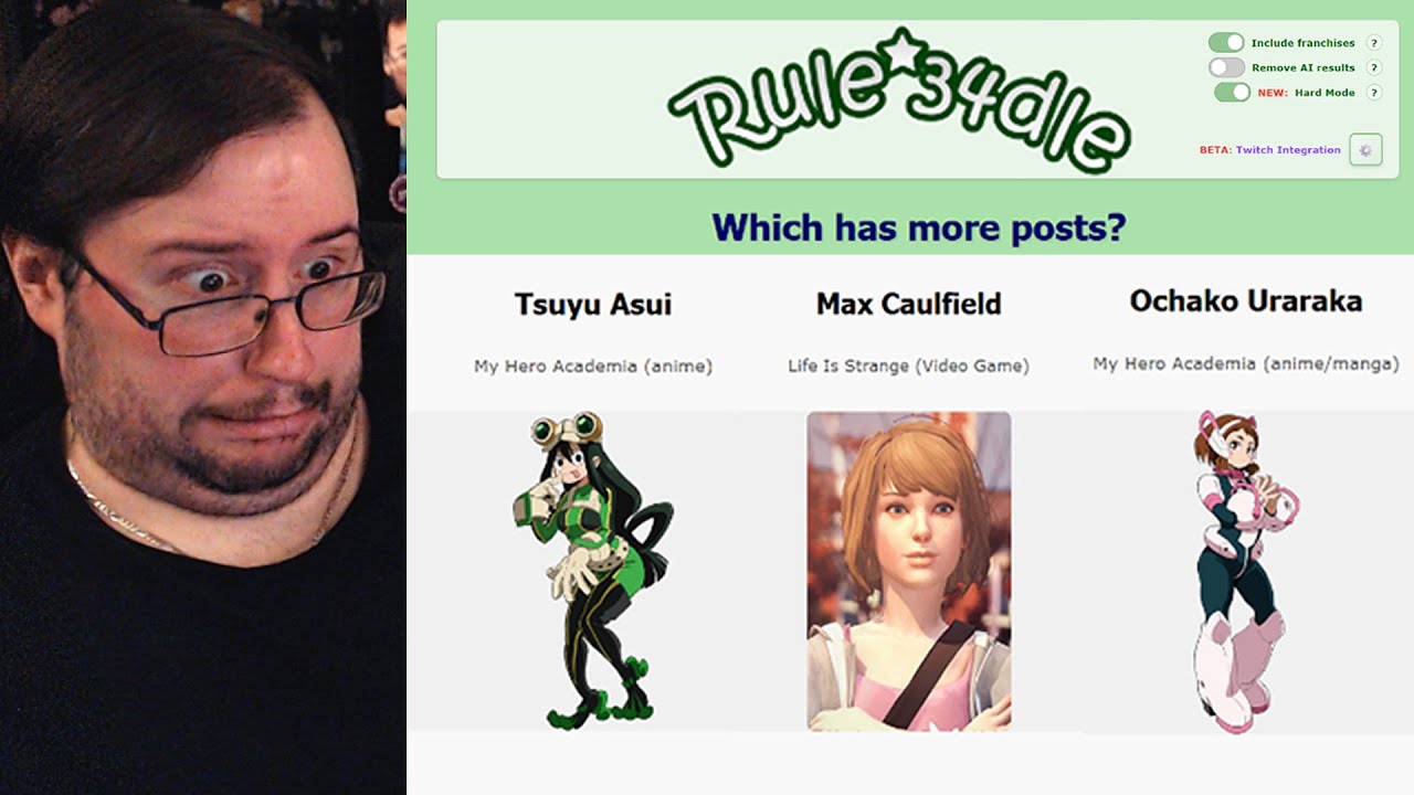 Gor Plays: Rule34dle #2 (HARD MODE!)