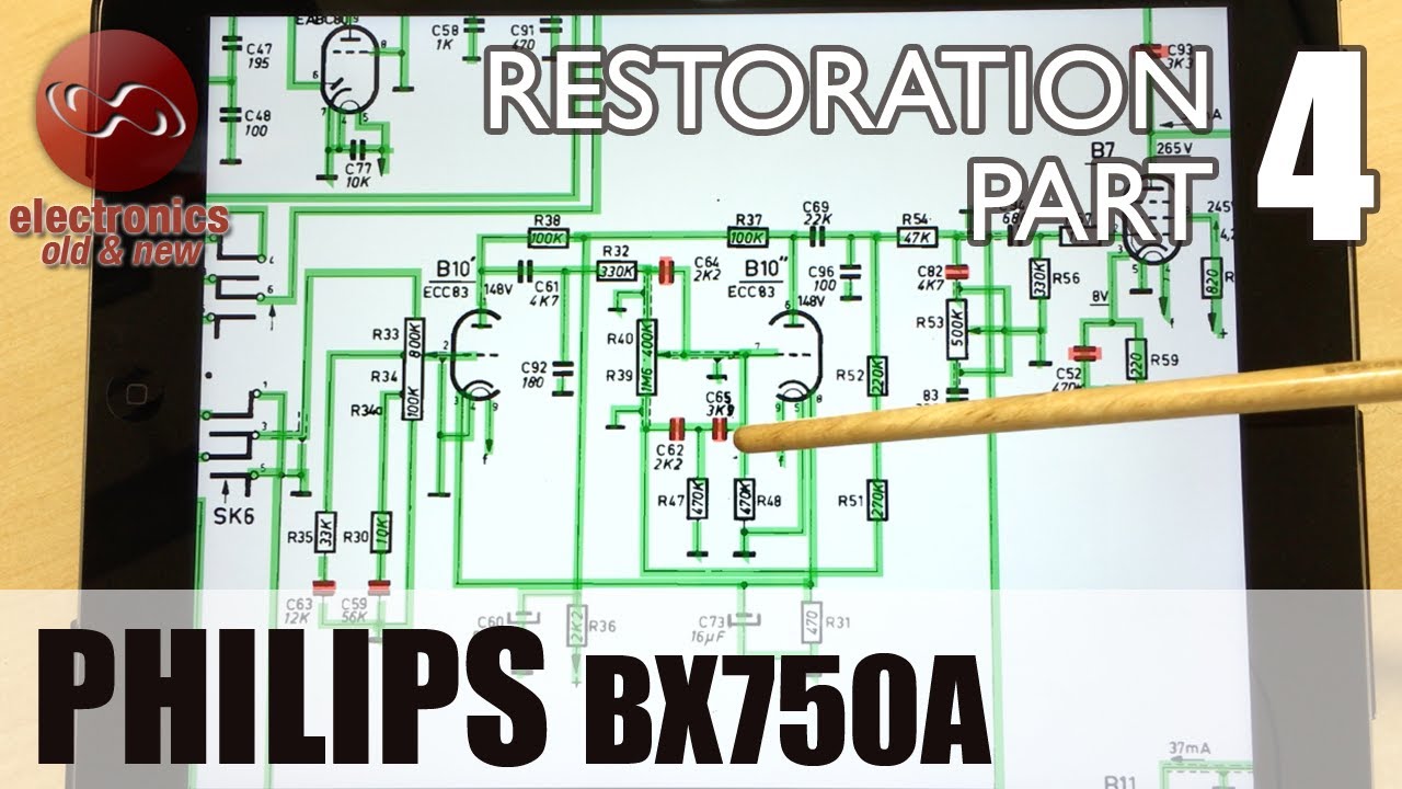 Philips BX750A tube radio restoration - Part 4. Electronic repair/restore done and dusted.