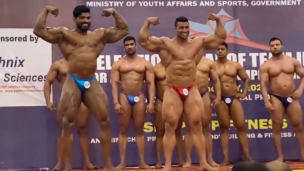 Middle East Bodybuilder at Bodybuilding Competition