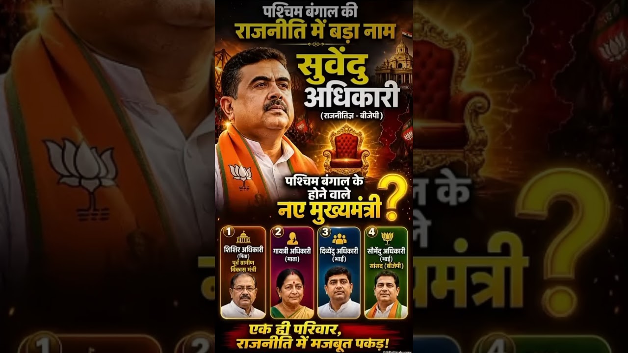 next chief minister in west bengal || full political analysis|| #election #opinionpoll #bjp