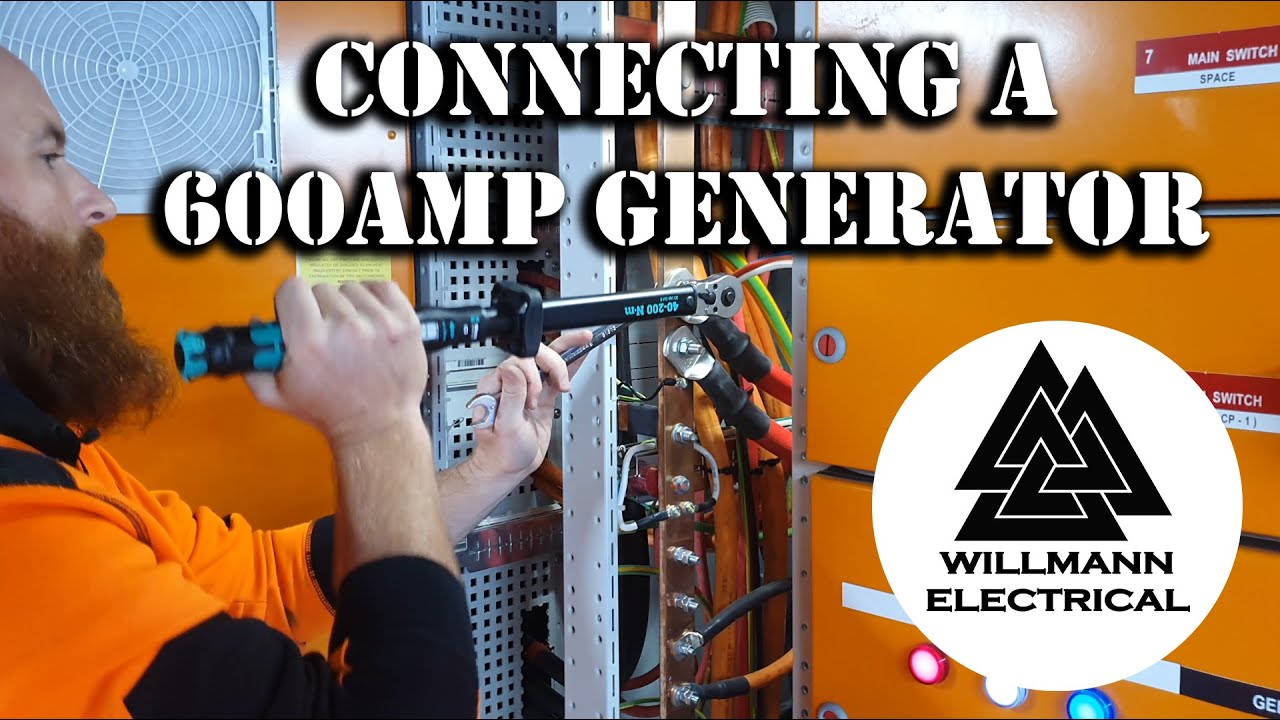 Aussie Electrician - 600A Diesel Generator Connection - TOUGH Job!