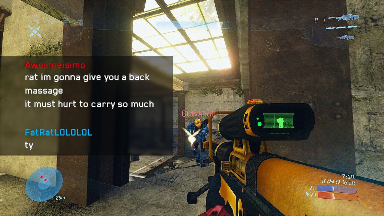 sweating my tiddies off in halo 3