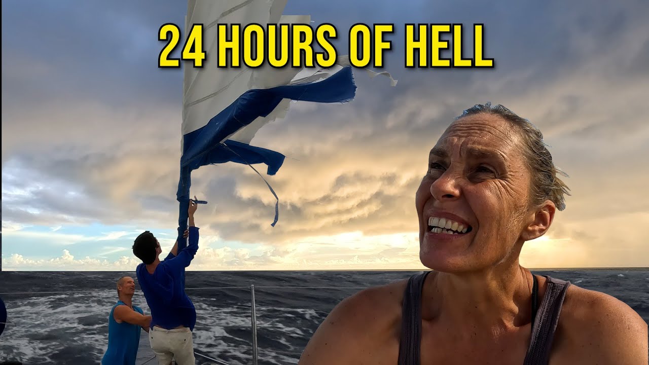 Reality of sailing an ocean with family in a storm  Part 1