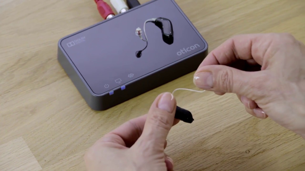 Pair Oticon Opn&trade; hearing aids  with TV Adapter