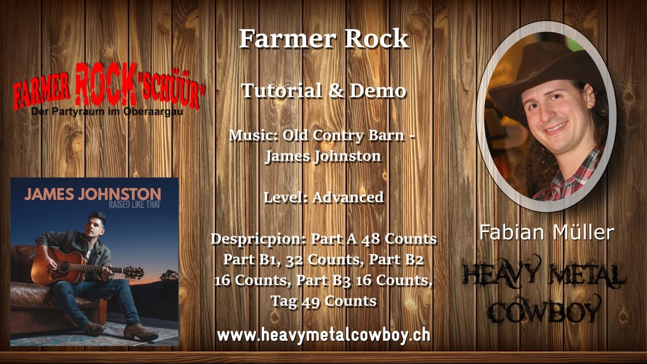 Farmer Rock (Let's Dance) - Tutorial & Demo (Catalan Line Dance)