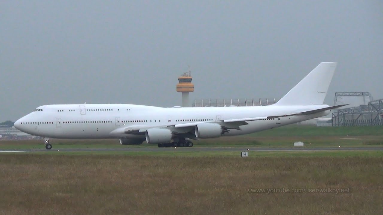 First flight after 2 years of Boeing 747-8 from Abu Dhabi Amiri Flight @ Hamburg Airport