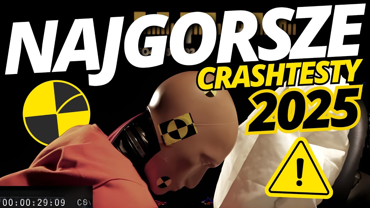 Najgorsze CRASH TESTY nowych samochod&oacute;w w 2025 roku