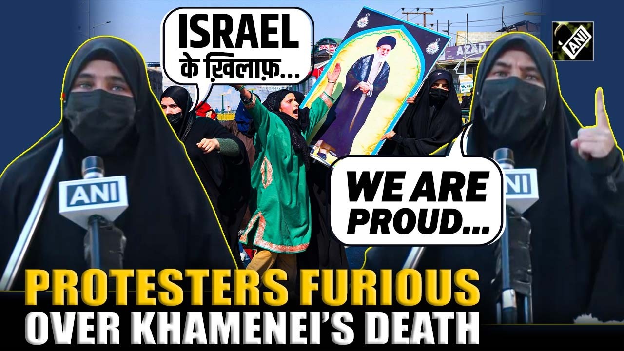 “Israel के ख़िलाफ़ ऐहतिजाज…” Protesters in J&K furious over Khamenei’s death after US attacks Iran