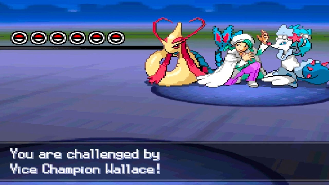 Pokemon Blinding White 2 - vs Hoenn Champion Wallace + Use Feebas Bonus Challenge (Hardcore Mode)