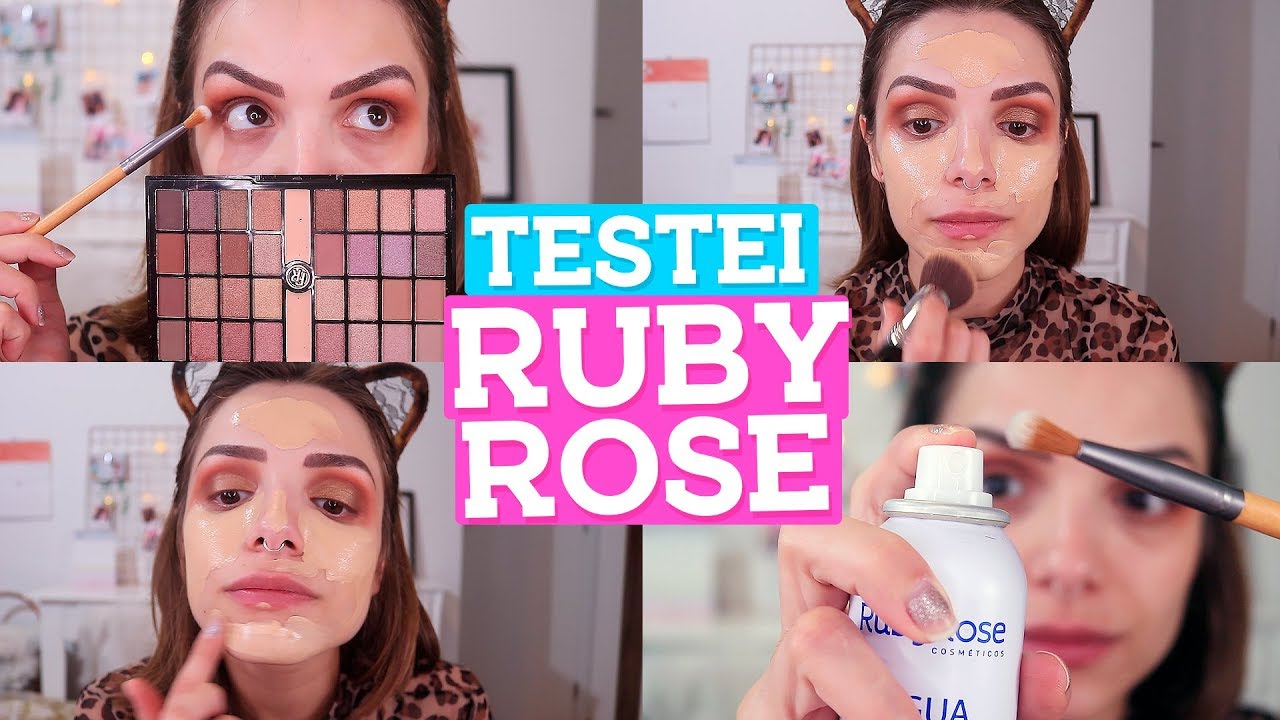 TESTANDO MAKES RUBY ROSE - Gabe Zanqui
