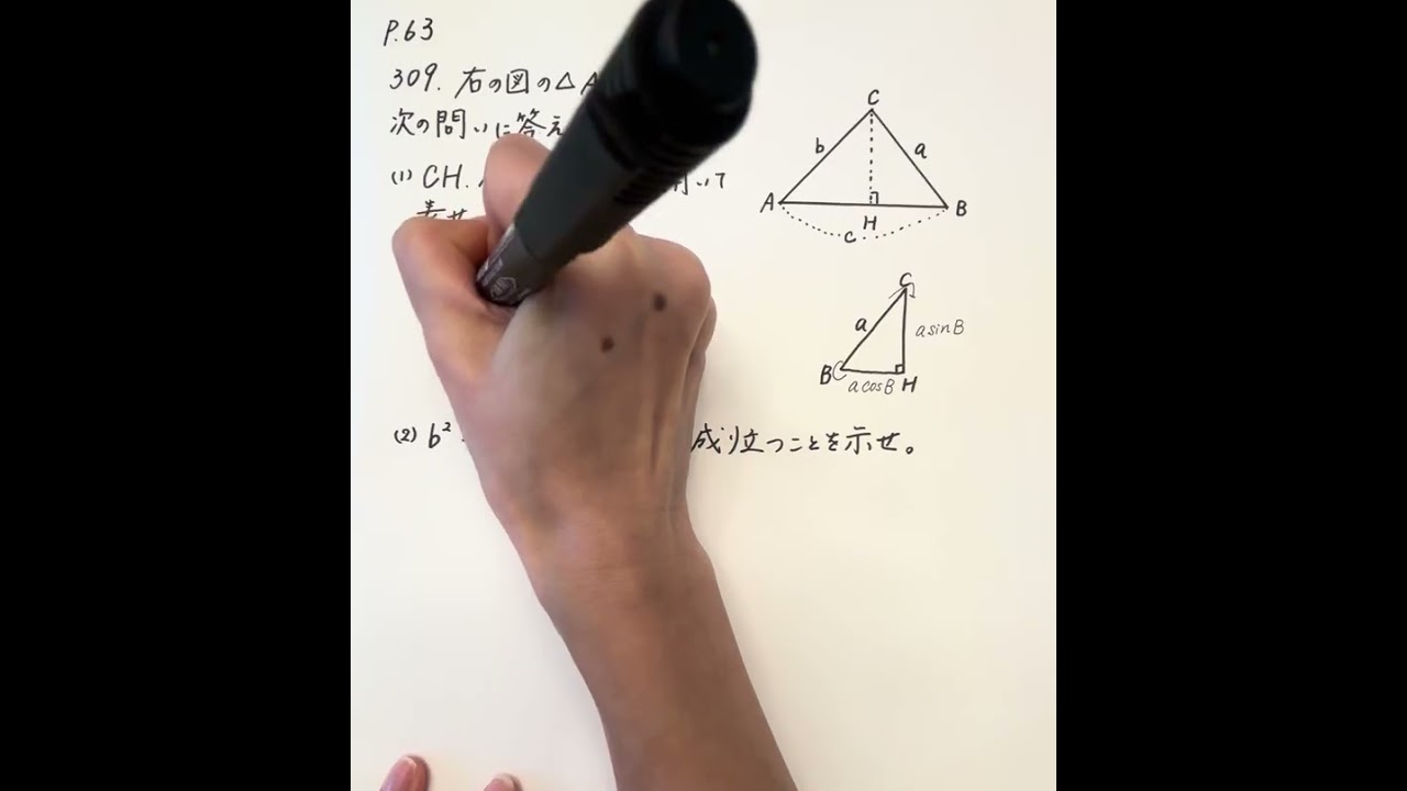 アドバンスα数学Ⅰ+A p.63の309