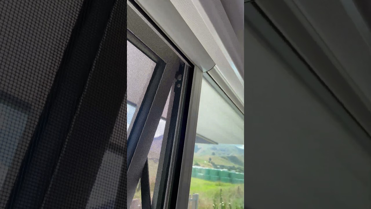 Retractable Serene Insect Window Screen on an awning window in Paeroa, NZ
