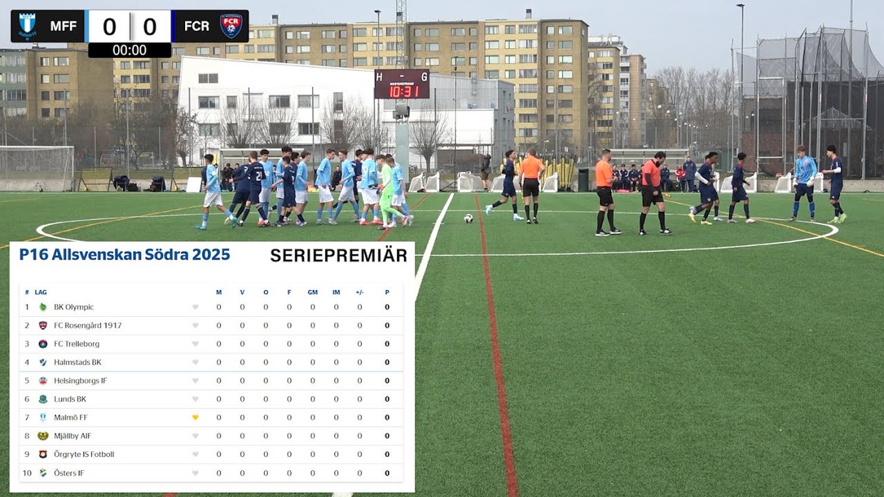 Malmö FF - FC Rosengård (5-0) P16 Allsvenskan Södra 2025