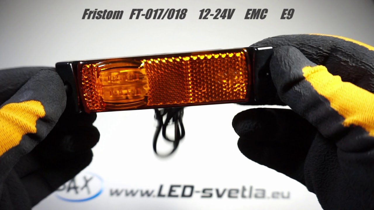 Fristom FT-017 a FT-018 LED obrysové světlo oranžové