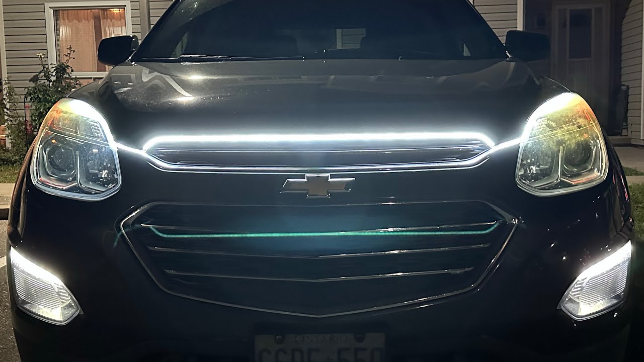 Blue Moon Eclipse Car Hood LED Strip Install