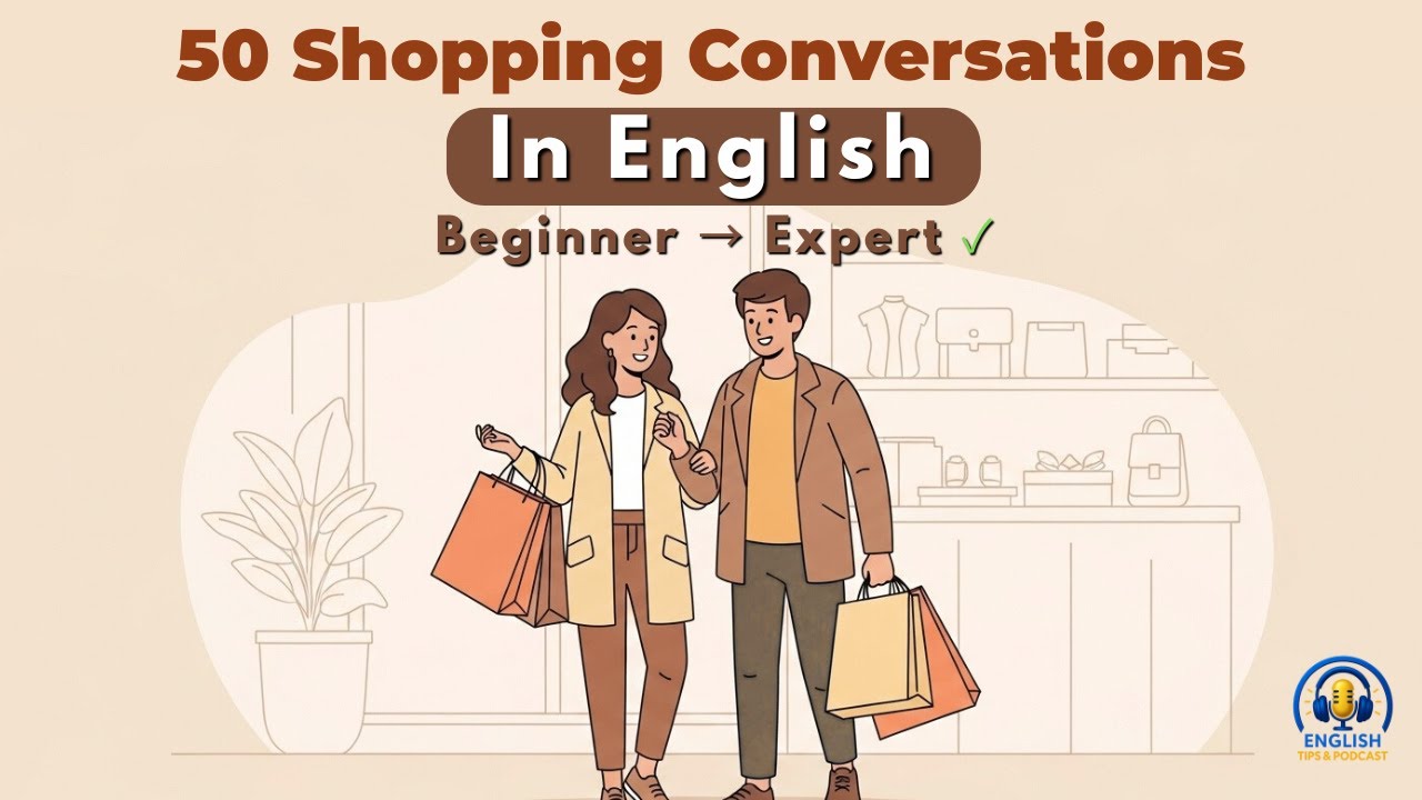 50 Shopping Conversations in English | Learn to Bargain & Shop Like a Native! 🛍️