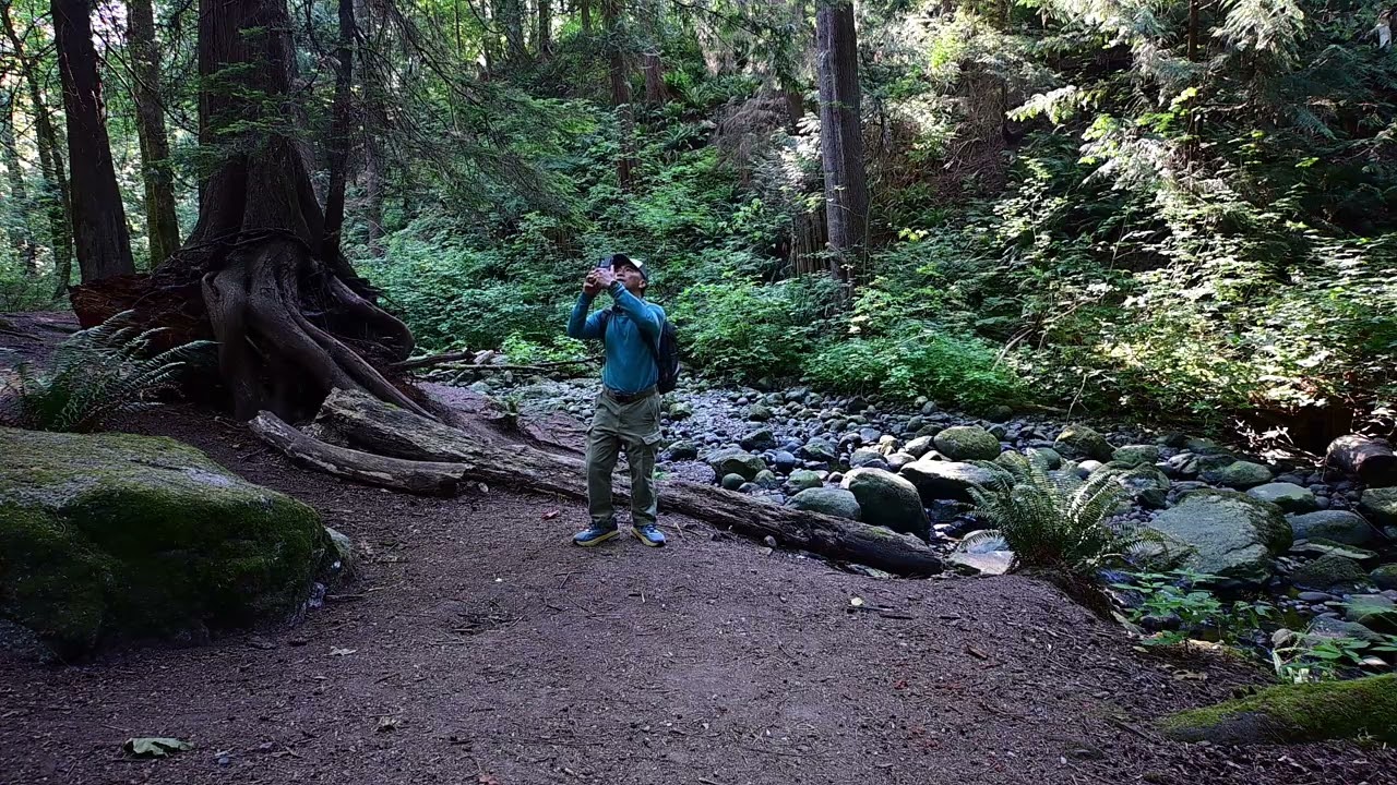 VLOGGER WILD LIFE PHOTOGRAPHER IN THE WOODS
