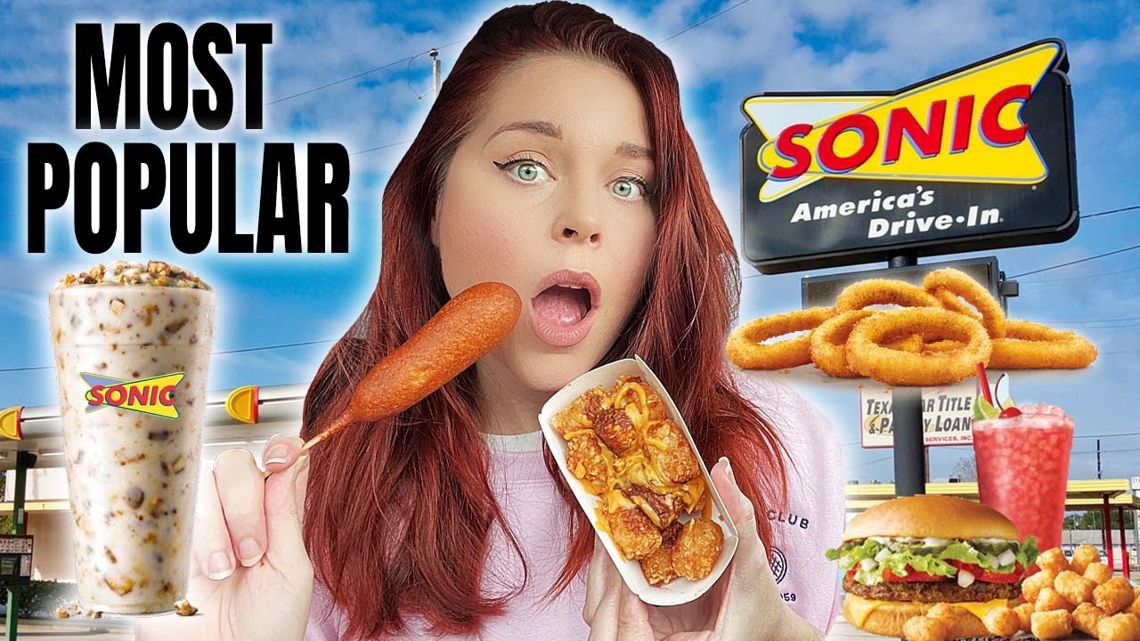 САМЫЕ ПОПУЛЯРНЫЕ БЛЮДА ИЗ МЕНЮ Sonic Drive-In