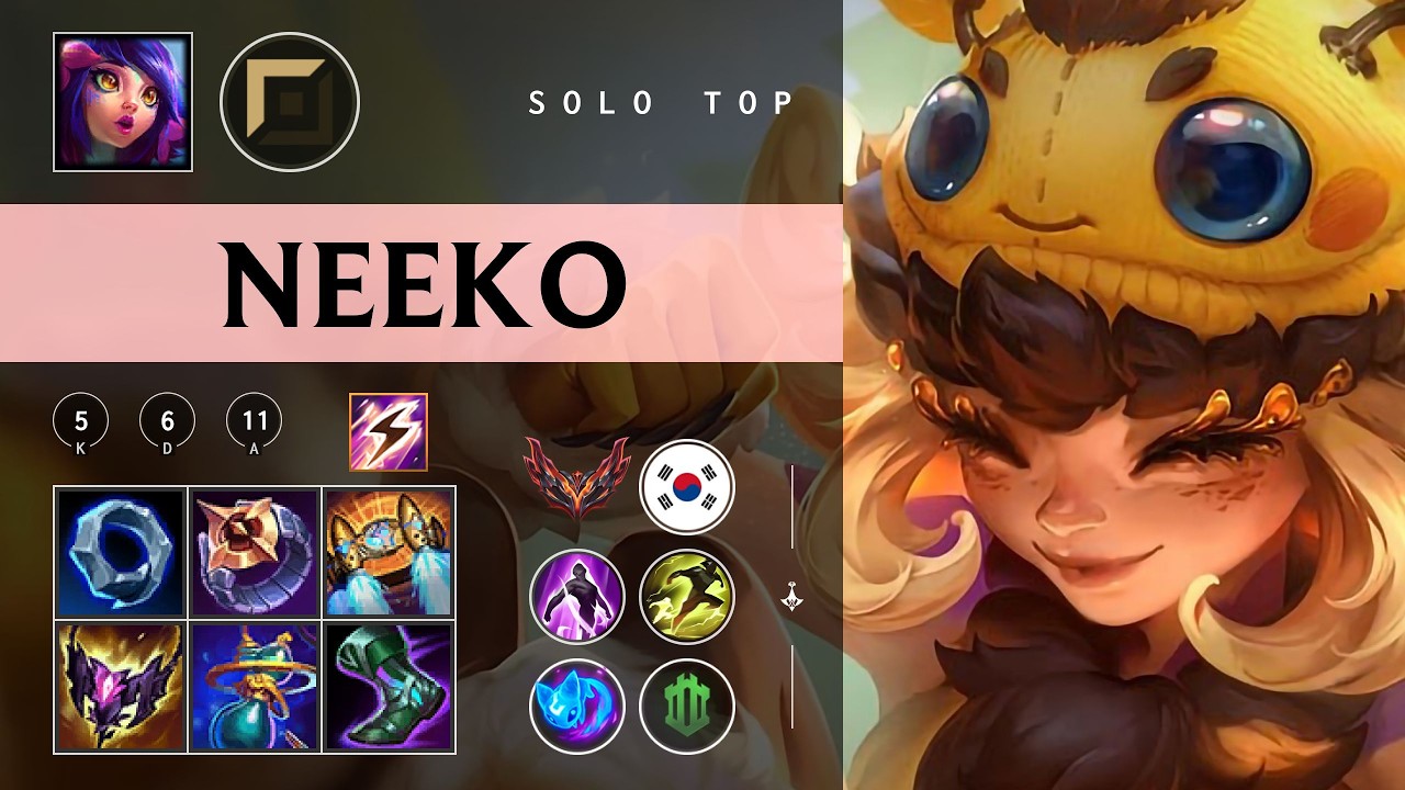 Neeko Top vs Corki - KR Grandmaster Patch 26.03