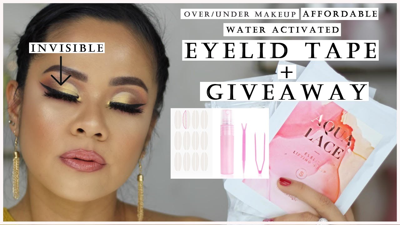 WATER ACTIVATED EYELID TAPE (NO GLUE NEEDED) + GIVEAWAY(CLOSED) | MELANIE JENNINGS