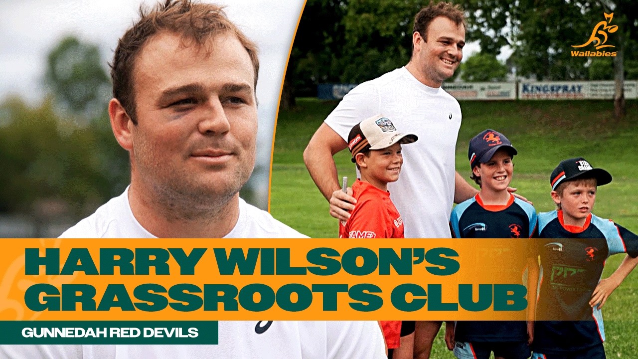 Гарри Уилсон посетил свой родной регбийный клуб | Wallabies