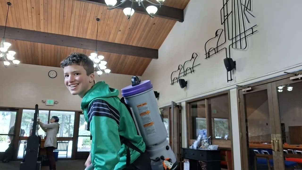 Vacuuming At My Church With The ProTeam Super CoachVac Backpack Vacuum