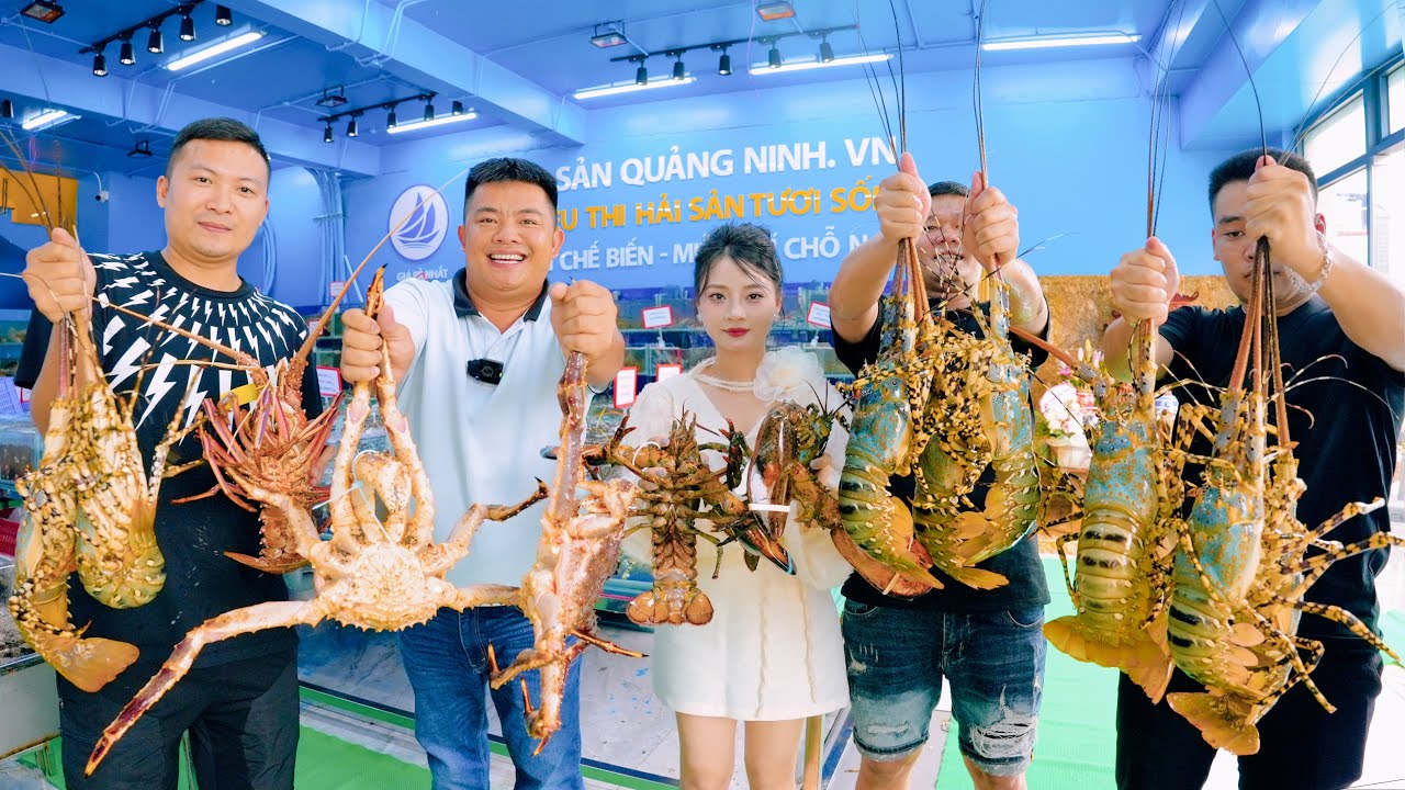 Enjoying Vietnamese seafood - KING CRAB, ALASKAN LOBSTER, GIANT ISOPOD, ROCK OYSTERS | SAPA TV