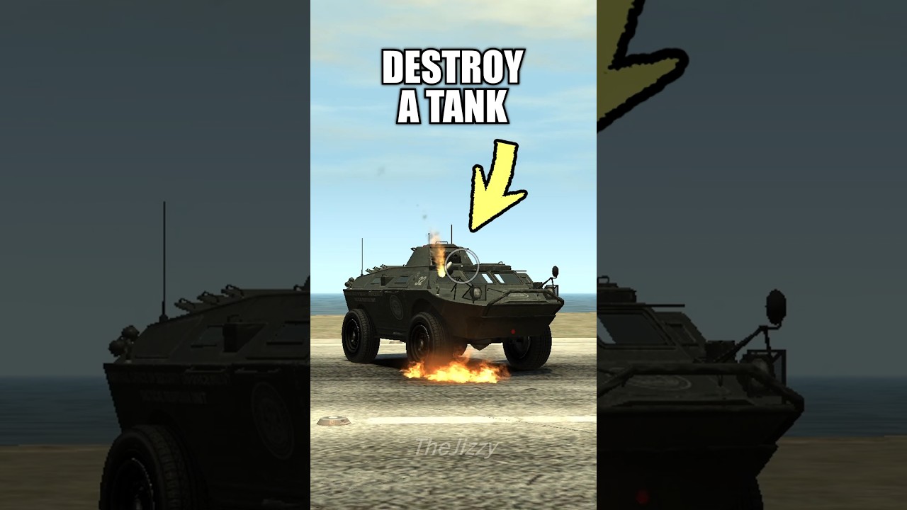 Можно ли ДЕЙСТВИТЕЛЬНО уничтожить ТАНК в играх GTA? 🤔
