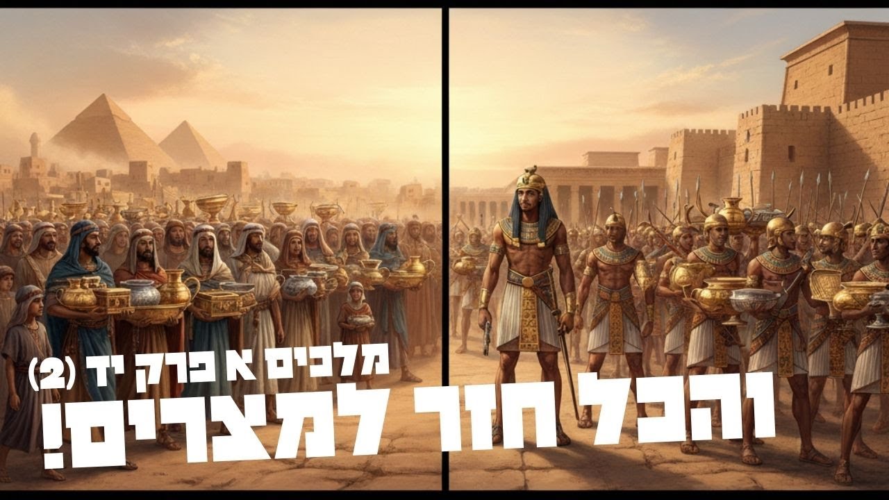 הכסף שהוציאו בני ישראל ממצרים חזר לשם! | מלכים א יד 131