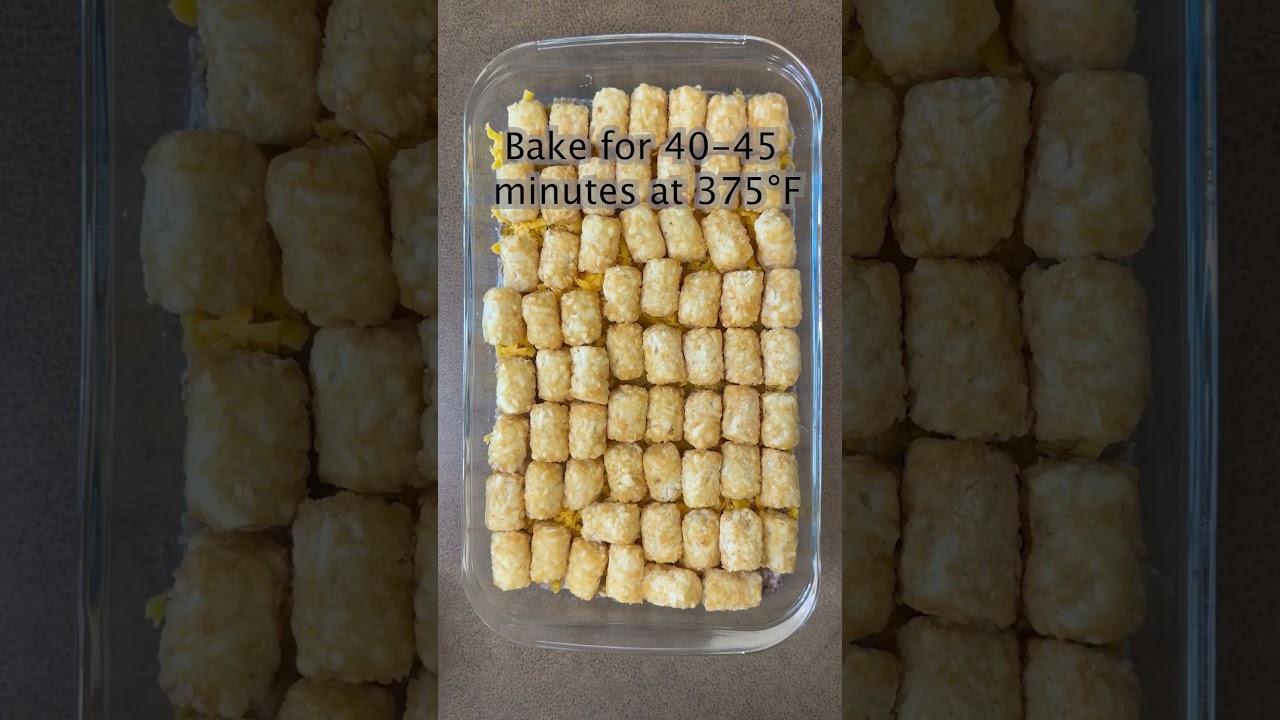 DELICIOUS Tater tot casserole