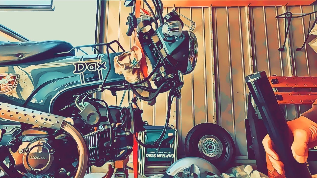 【DAX125】ダックス125❕8センチローダウンキット組んだら足つきバッチリ👍 Diabolus by K-SPEED