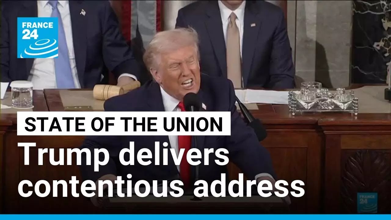 Drama, spectacle and division as Trump delivers contentious State of the Union address • FRANCE 24