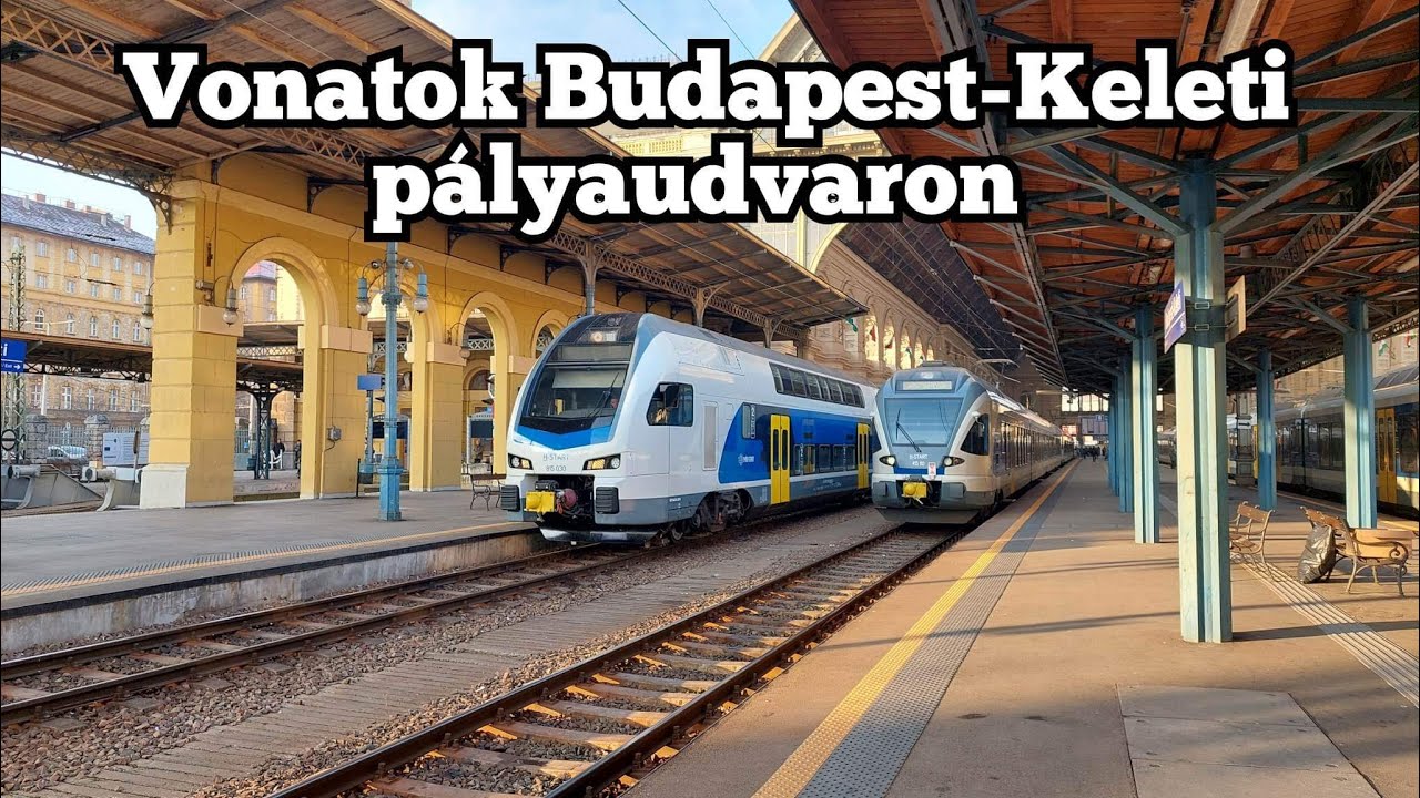 Vonatok Budapest Keleti-pályaudvaron
