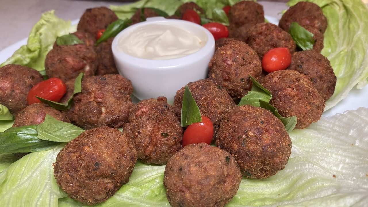 Albóndigas de carne fritas a la italiana